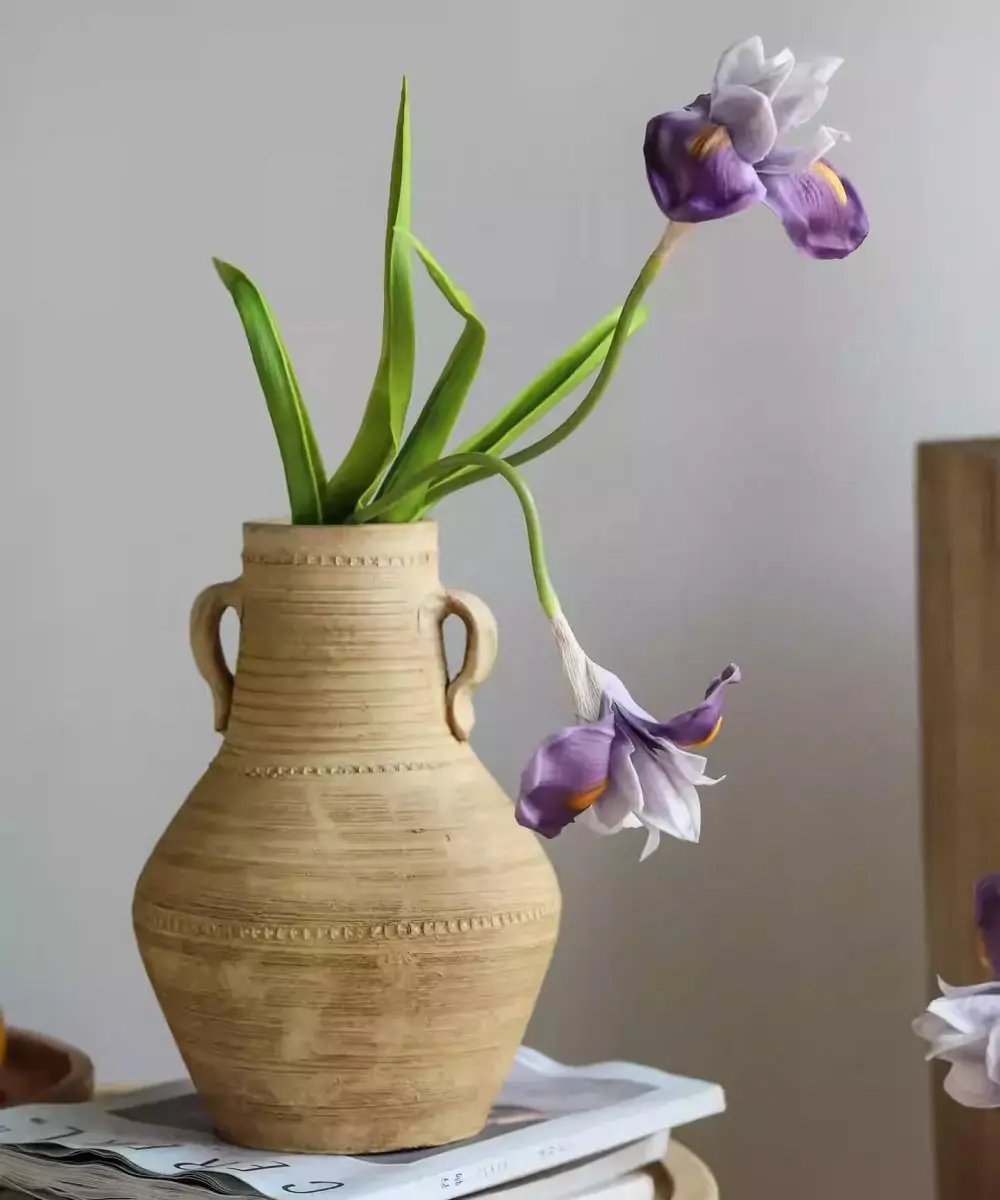 Purple Iris Stem 22" Tall by RusticReach