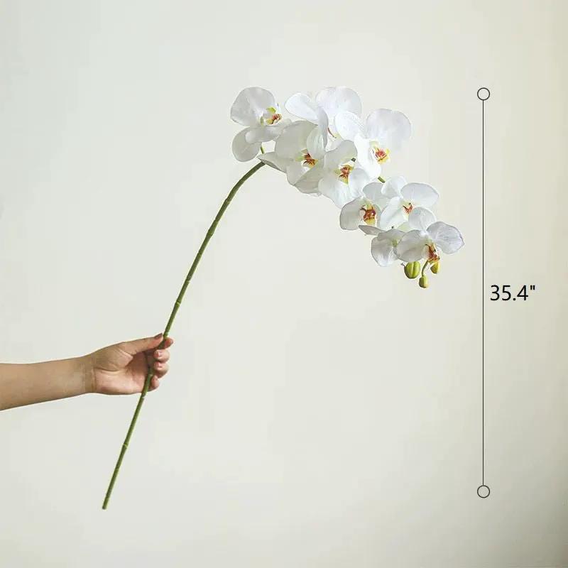 Real Touch Orchid Stem in Various Colors 35" Tall by RusticReach
