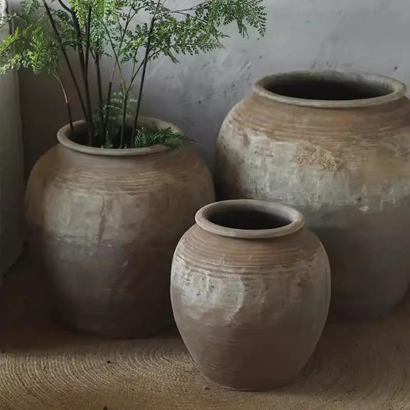 Round Earthenware Pot