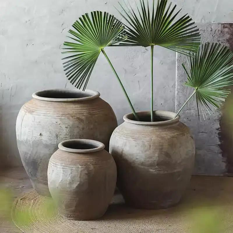 Round Earthenware Pot by RusticReach