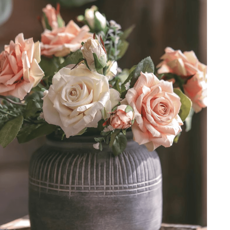 Rolled Edge American Rose Stem 18" Tall by RusticReach