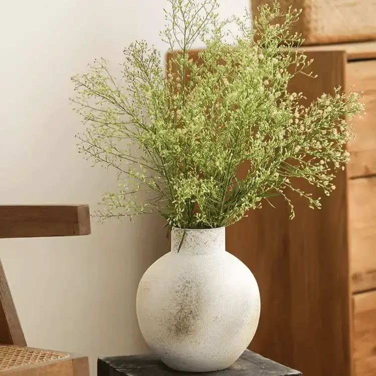 Watertight Coarse Round-Body Ceramic Vase by RusticReach