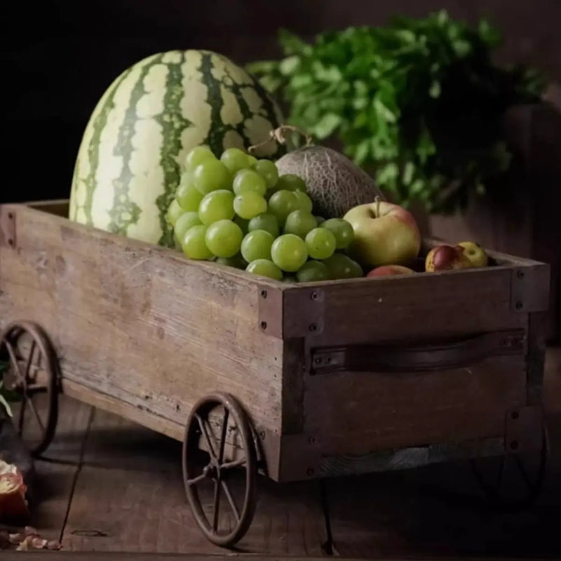 Wooden Wagon Planter Garden Flower Box by RusticReach