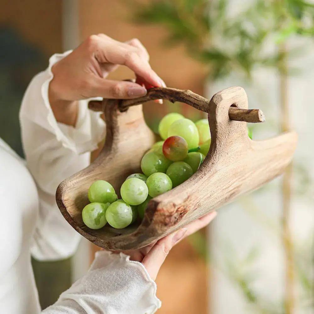 Rustic Wooden Basket Tray by RusticReach