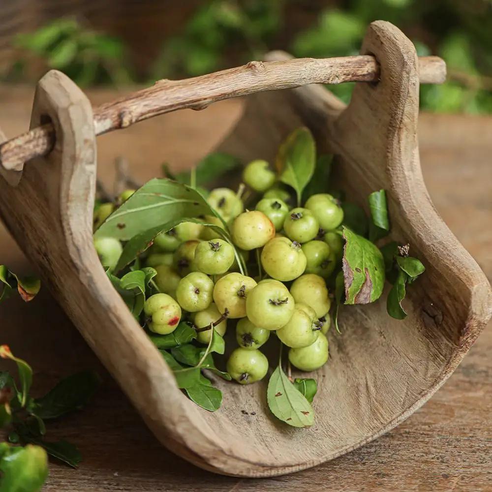 Rustic Wooden Basket Tray by RusticReach