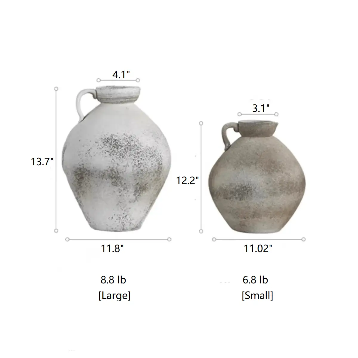 Watertight One Handle Pottery Vase by RusticReach