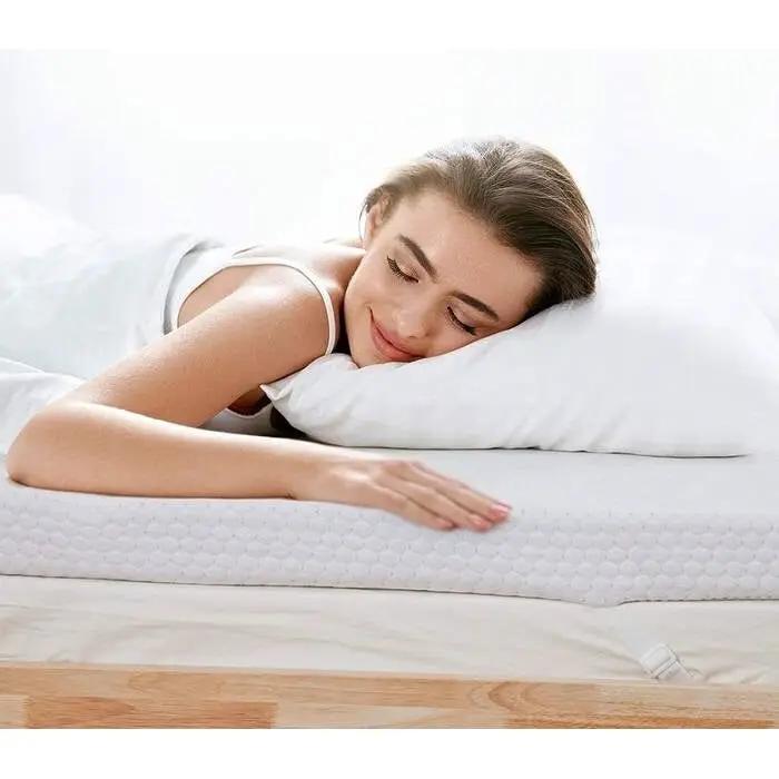 Full size 3-inch Memory Foam Mattress Topper with Removeable Baffle Box Cover by HomePacific