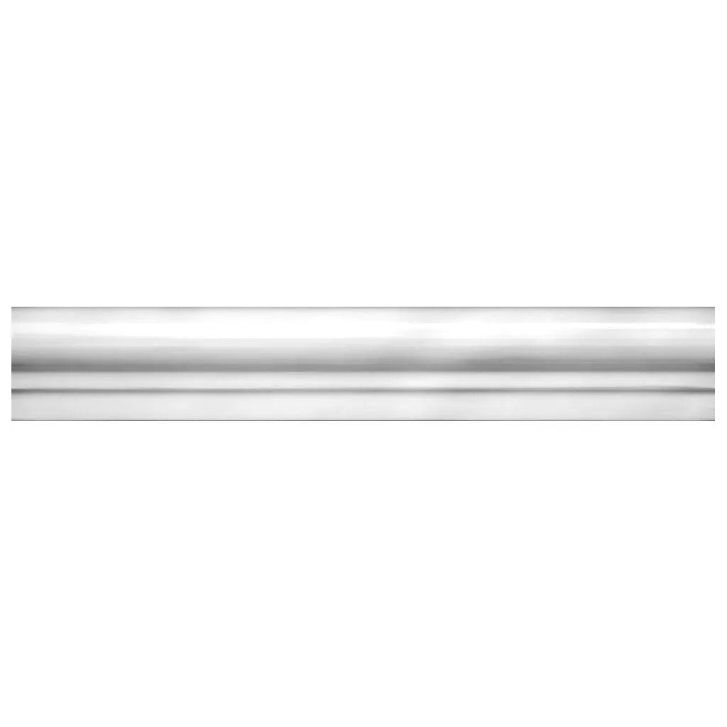 White 2x12 Polished Thassos Chair Rail Marble Tile Trim (10 pack, 1.667 sq ft/case) by Apollo Tile