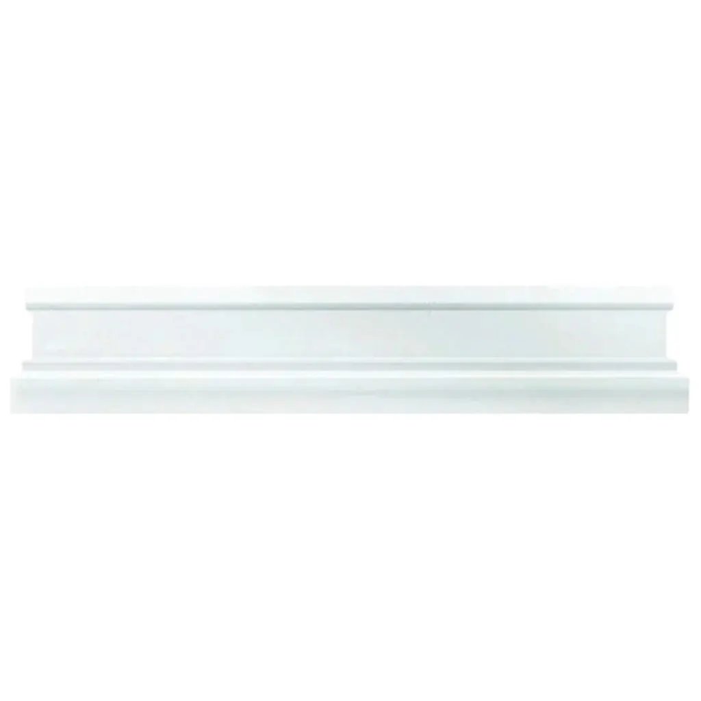 Snow White 2x12 Polished Thassos Chair Rail Marble Tile Trim (10 pack, 1.667 sq ft/case) by Apollo Tile