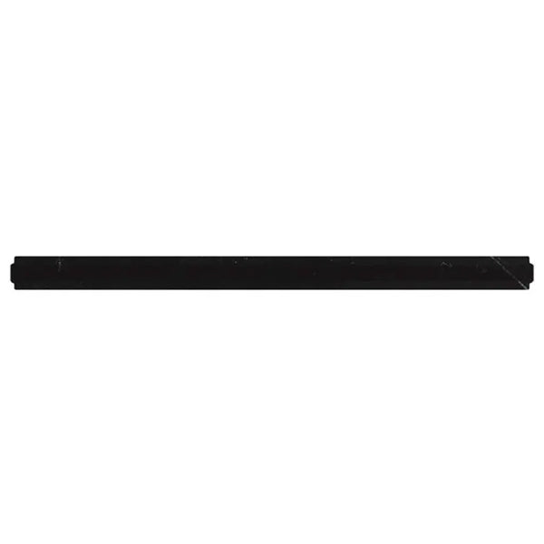 Eastern Black 0.8x12 Honed Pencil Marble Tile Trim (10 pack, 0.667 sq ft/case)