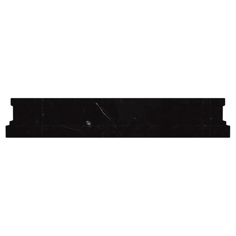 Eastern Black 2x12 Chair Rail Honed Marble Tile Trim (10 pack, 1.667 sq ft/case) by Apollo Tile