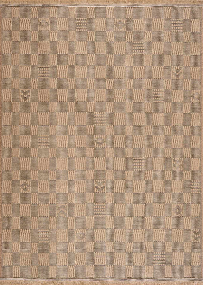 Nairi Checkered Washable Jute Rug by Boutique Rugs