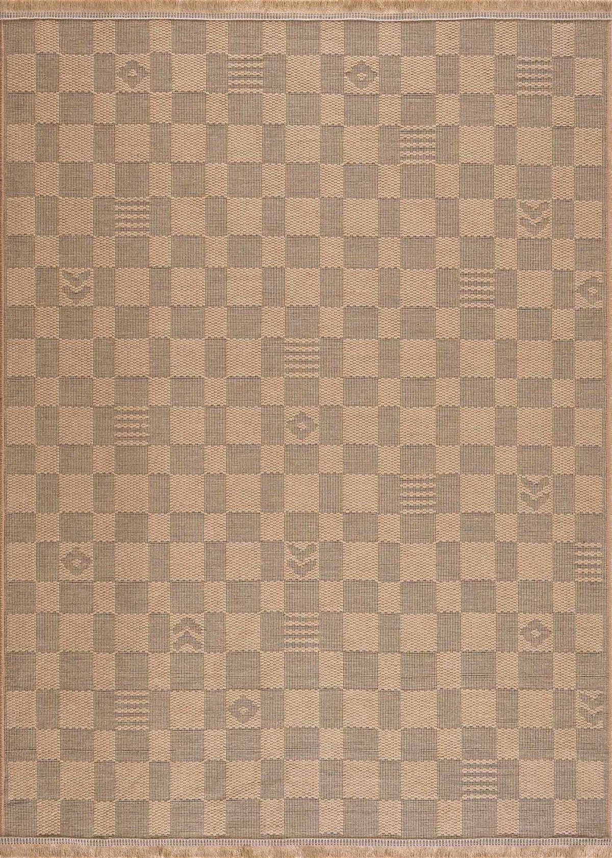 Nairi Checkered Washable Jute Rug by Hauteloom
