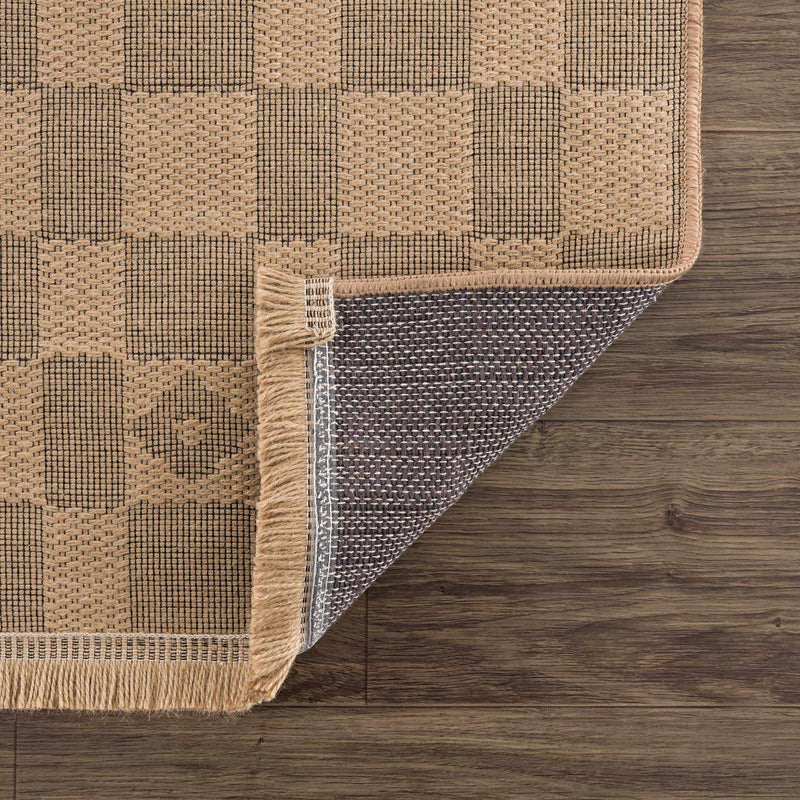 Nairi Checkered Washable Jute Rug by Hauteloom