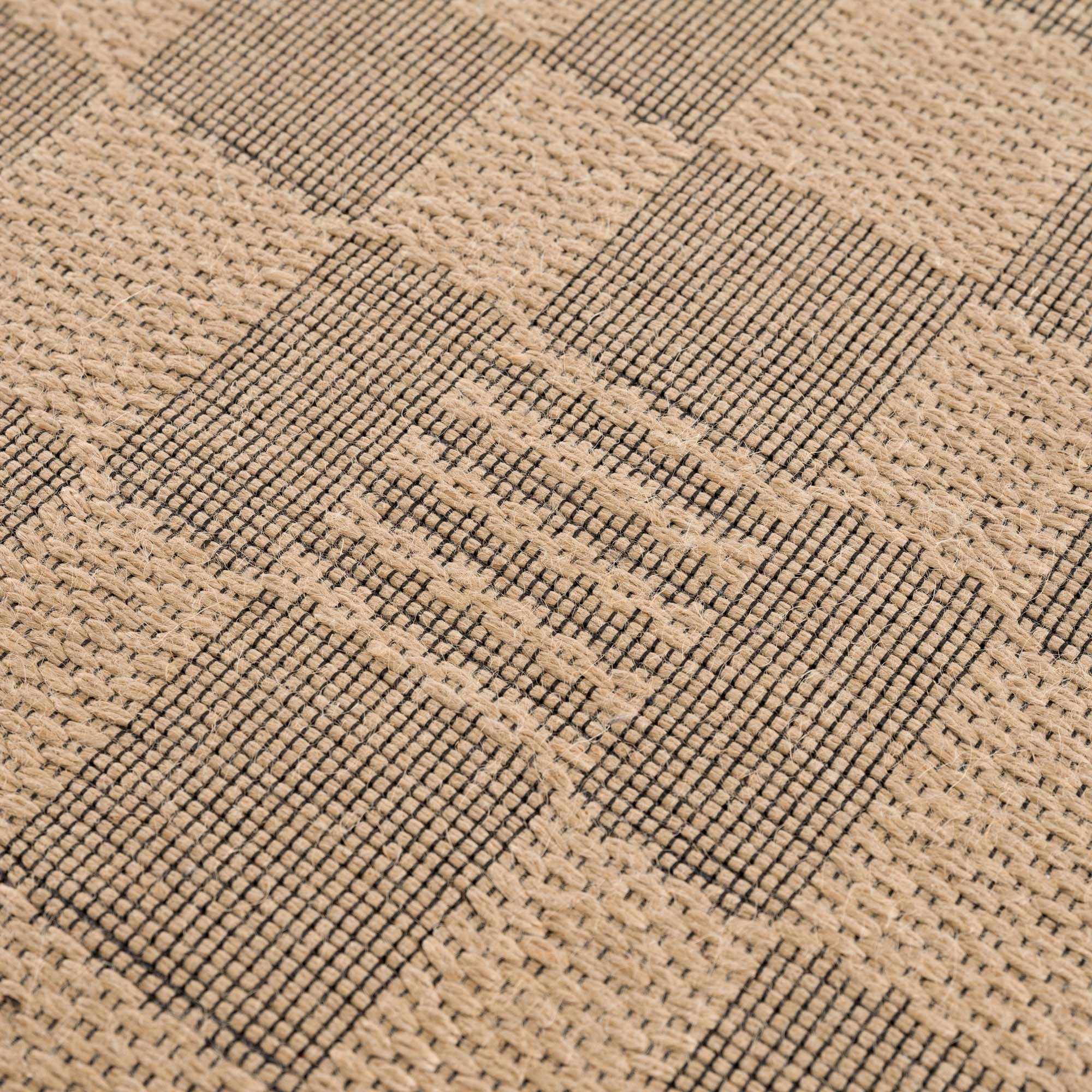 Nairi Checkered Washable Jute Rug by Boutique Rugs