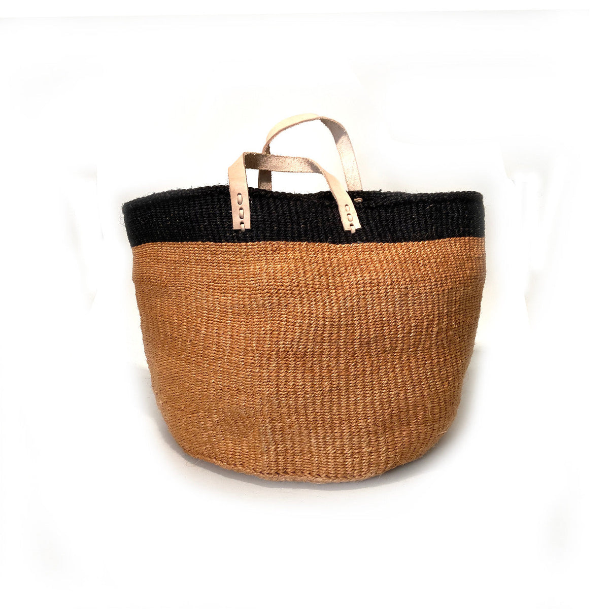 Floor Basket with Leather Handles, photo 3 of 7