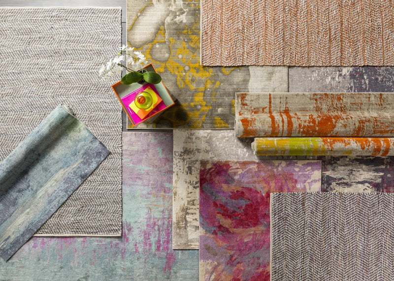 Alvaton Abstract Blue Rug by Boutique Rugs