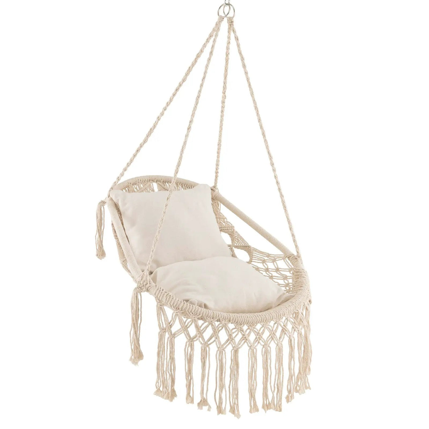 Hanging Hammock Chair with Soft Seat Cushions and Sturdy Rope Chain by DirectDeals