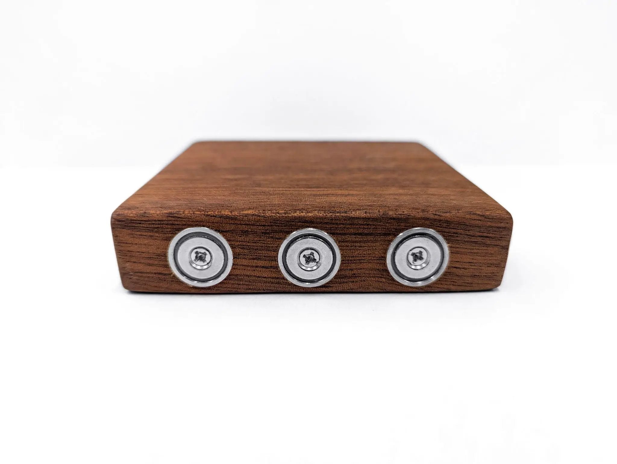 Magnetic Square Shelf in Mahogany by NookWoodworking
