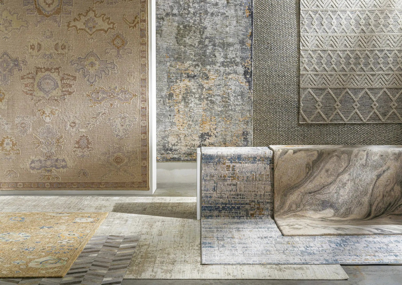 Hughesdale Distorted Lines Luxe Area Rug by Boutique Rugs