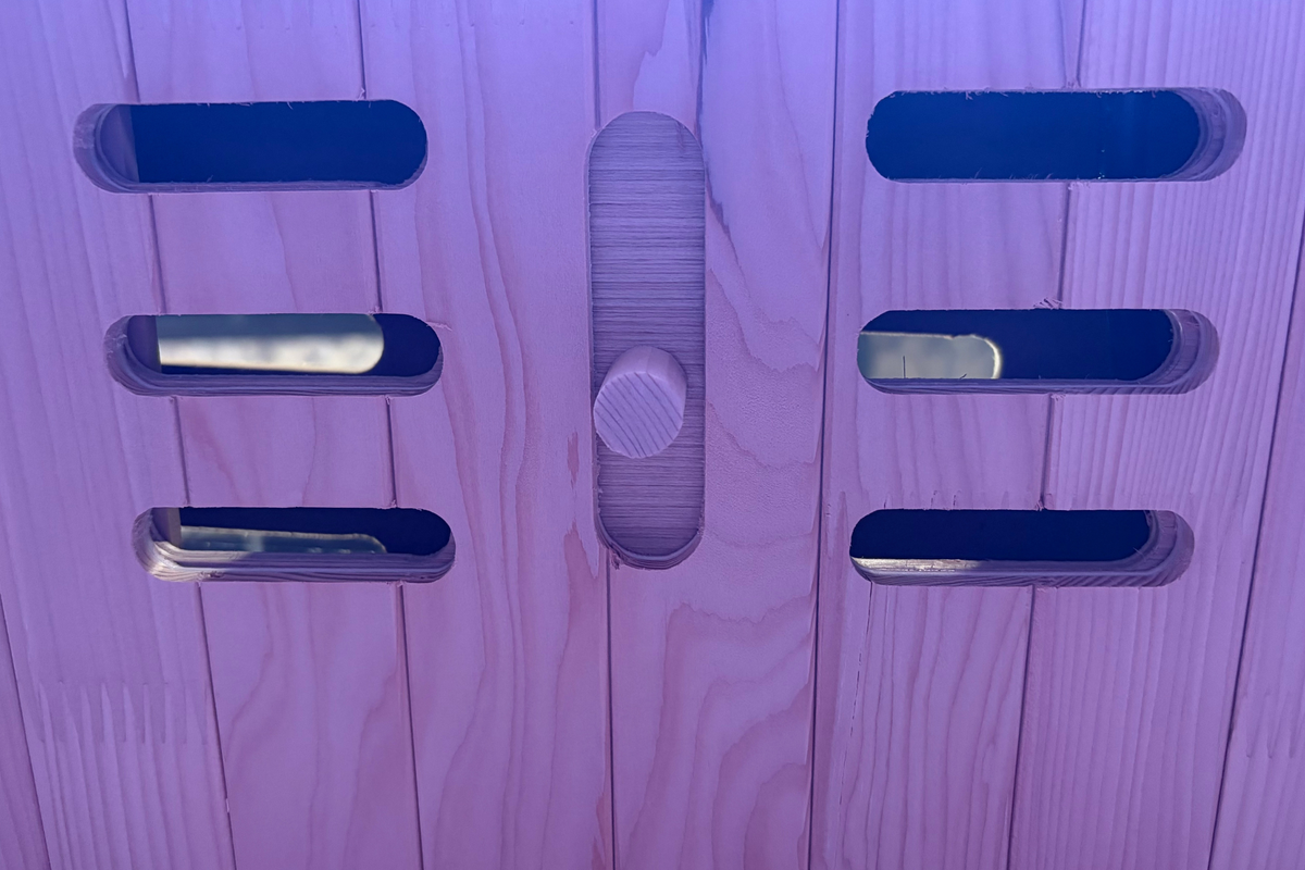 Blisspod | Malmo | All-In-One | Infrared + Red Light Therapy | Premium Sauna | Low EMF | LED Chromotherapy | 2 Person, installed in a room