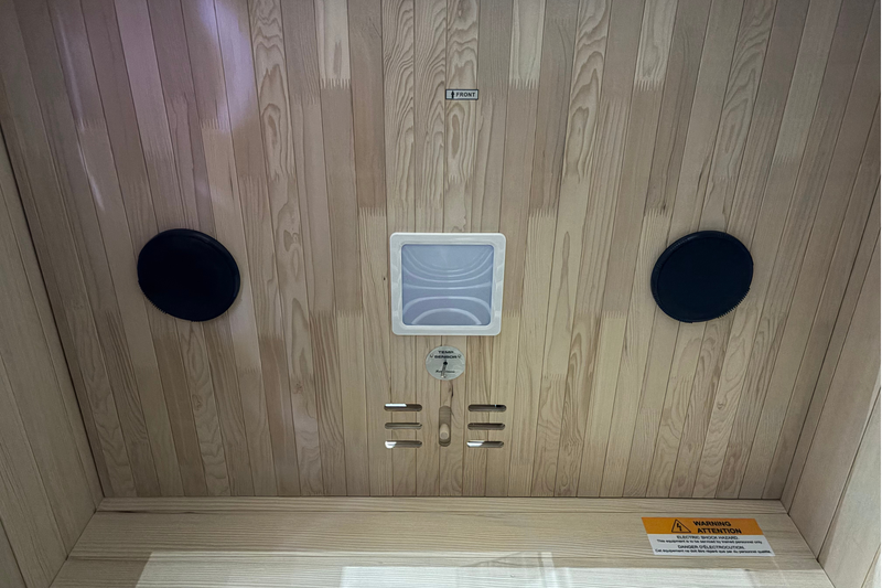 Blisspod | Malmo | All-In-One | Infrared + Red Light Therapy | Premium Sauna | Low EMF | LED Chromotherapy | 2 Person, installed in a room