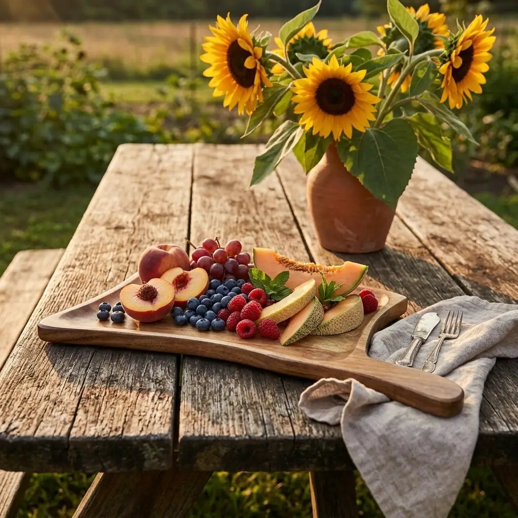 House of Avana Axe Shape Mango Wood Platter by House Of Avana