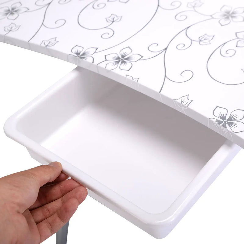 Foldable Manicure Table with Drawer and Wrist Cushion by DirectDeals