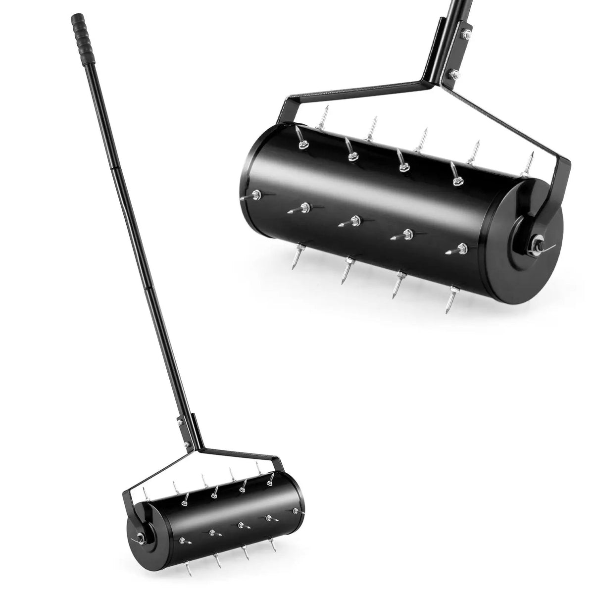 18/21 Inch Manual Lawn Aerator with Detachable Handle by DirectDeals