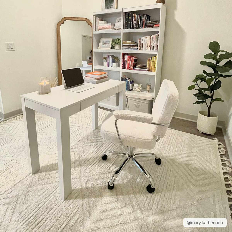 Manyas 3D Bone Area Rug with Tassels - Clearance by Boutique Rugs