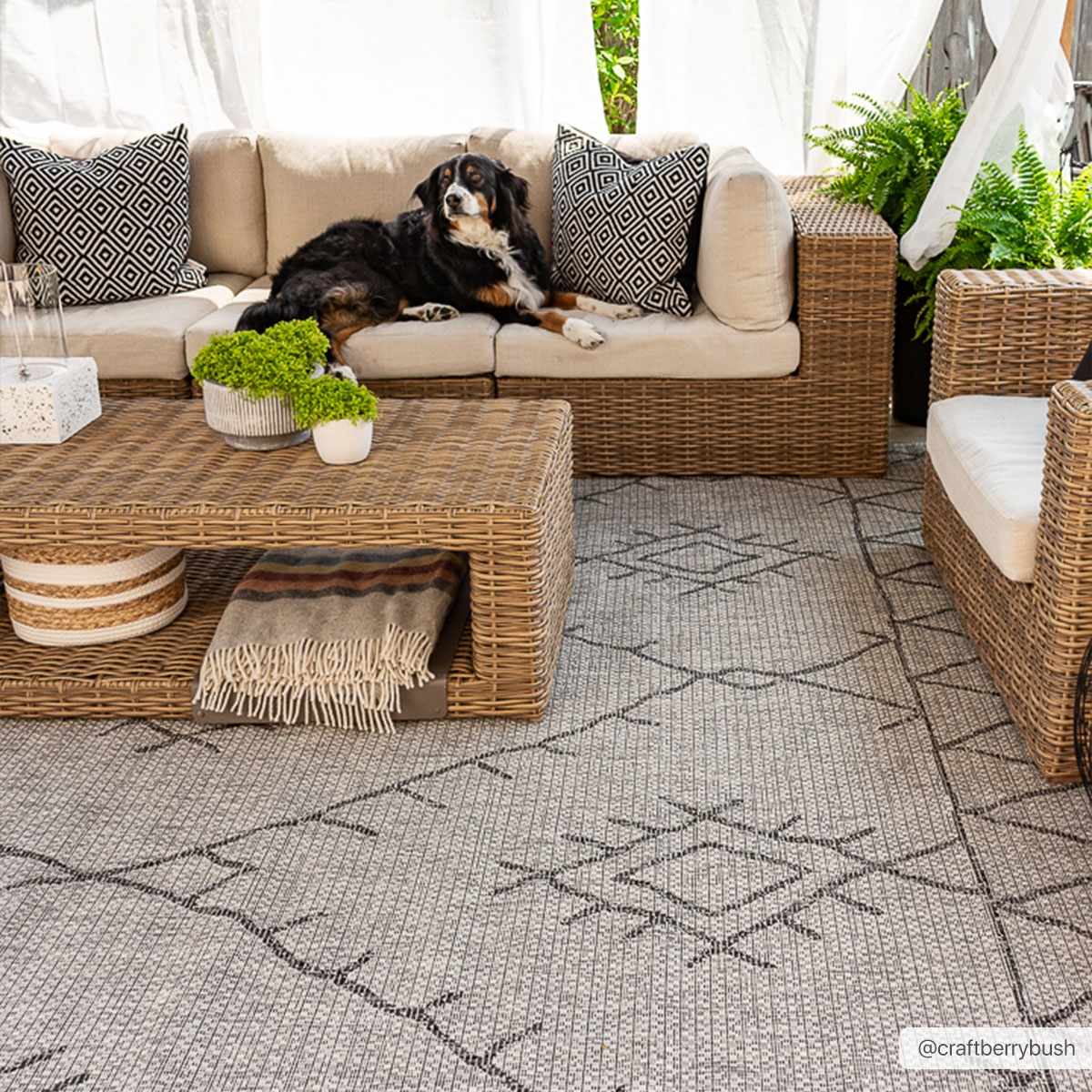 Marwood Nordic Performance Outdoor Rug by Boutique Rugs