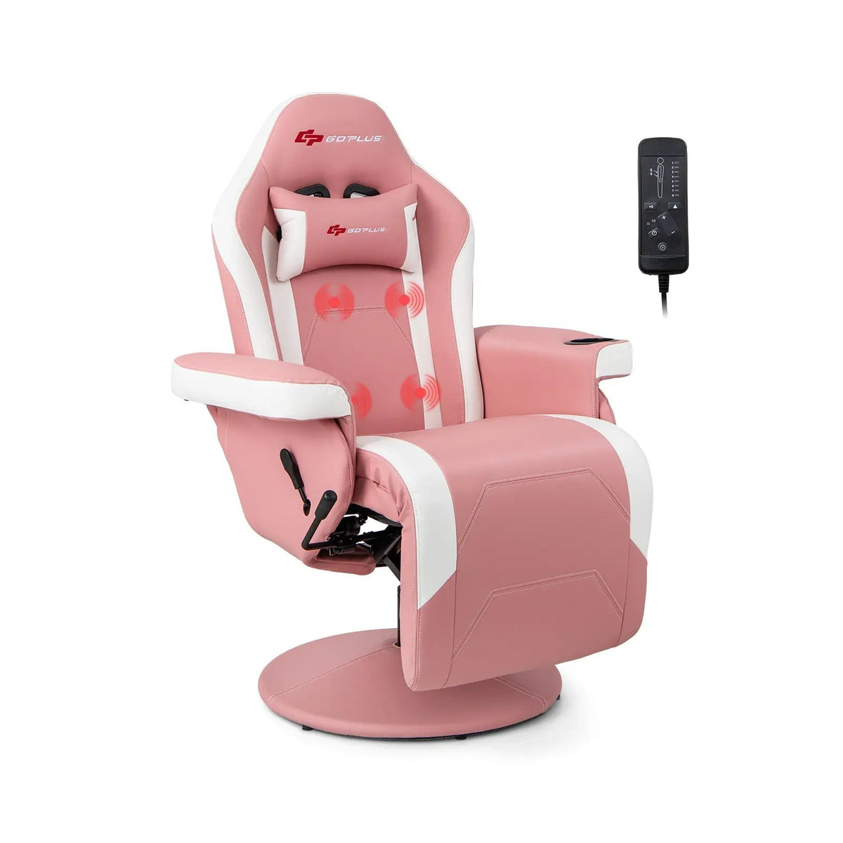 Massage Video Gaming Recliner Chair with Adjustable Height by DirectDeals