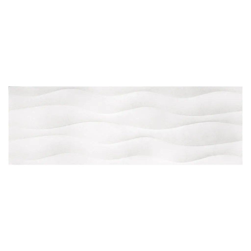 White 12x36 Satin Field Ceramic Tile (6 pack, 17.16 sq ft/case) by Apollo Tile