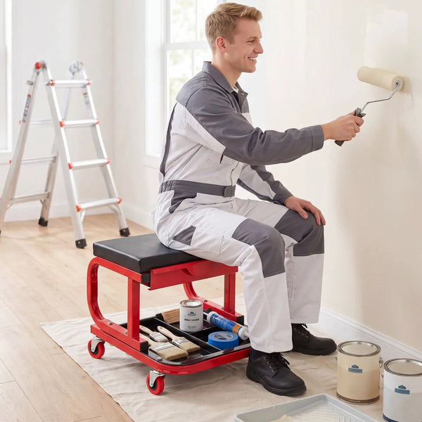 Mechanic Rolling Stool with Tool Trays and Magnetic Drawer, photo 2 of 8