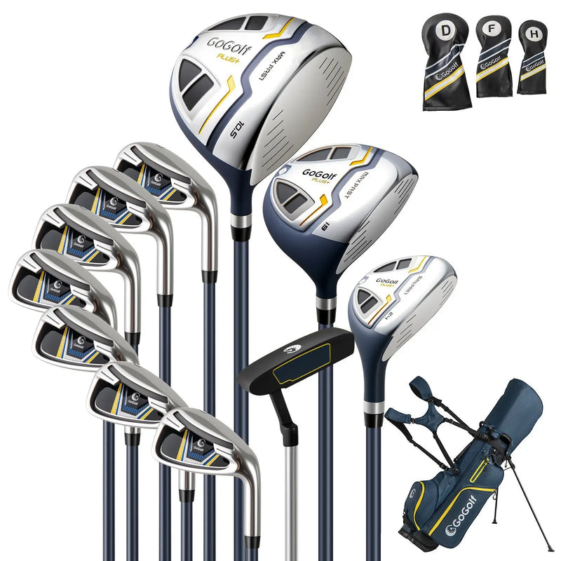 Men's Complete Golf Clubs and Bag Set Right Handed-Yellow by DirectDeals