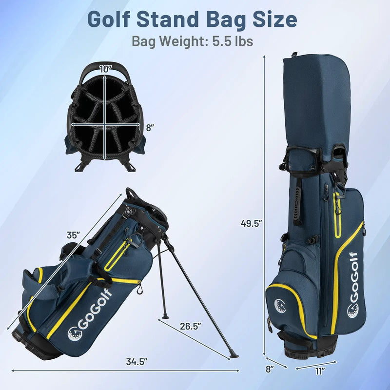 Men's Complete Golf Clubs and Bag Set Right Handed-Yellow by DirectDeals