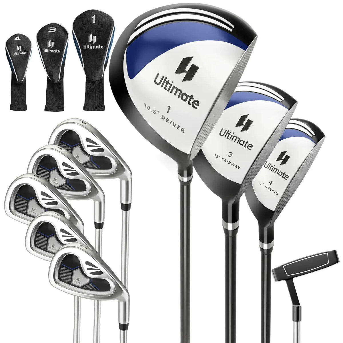Men's 9 Pieces Complete Golf Club Set by DirectDeals