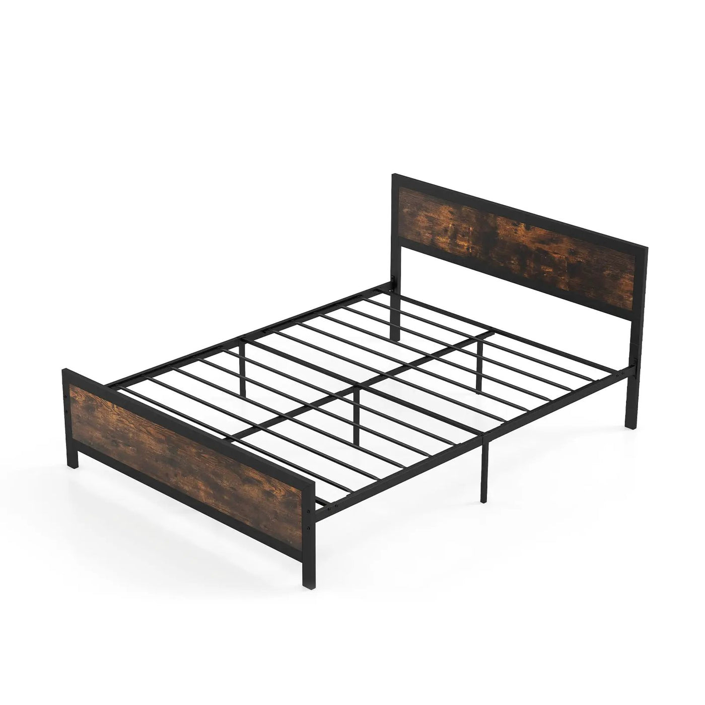 Metal Bed Frame with Headboard and Footboard by DirectDeals