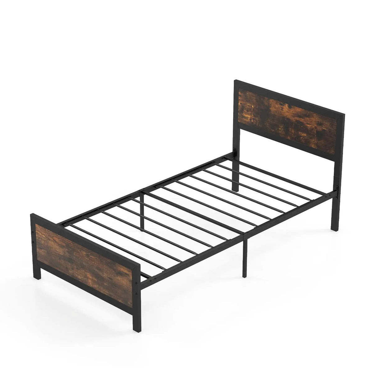 Metal Bed Frame with Headboard and Footboard by DirectDeals