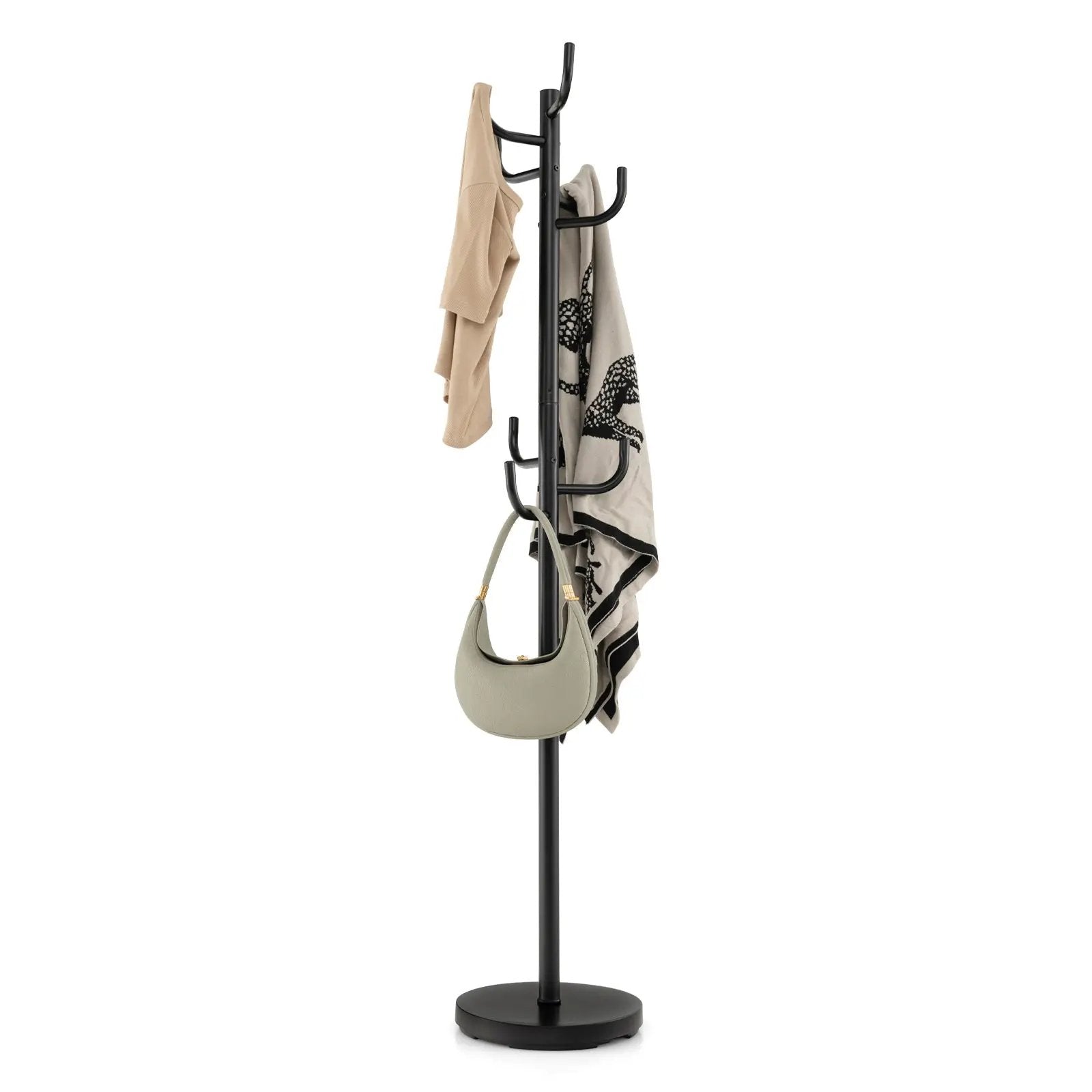 Metal Coat Rack Stand with 8 Sturdy Hooks and Metal Base by DirectDeals