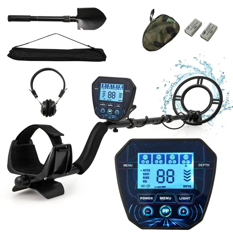 Metal Detector with Backlit LCD Display and Advanced DSP Chip by DirectDeals