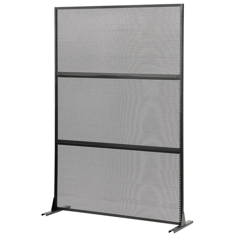 Metal Privacy Screen with Expansion Bolts and Connection Screws-Black by DirectDeals