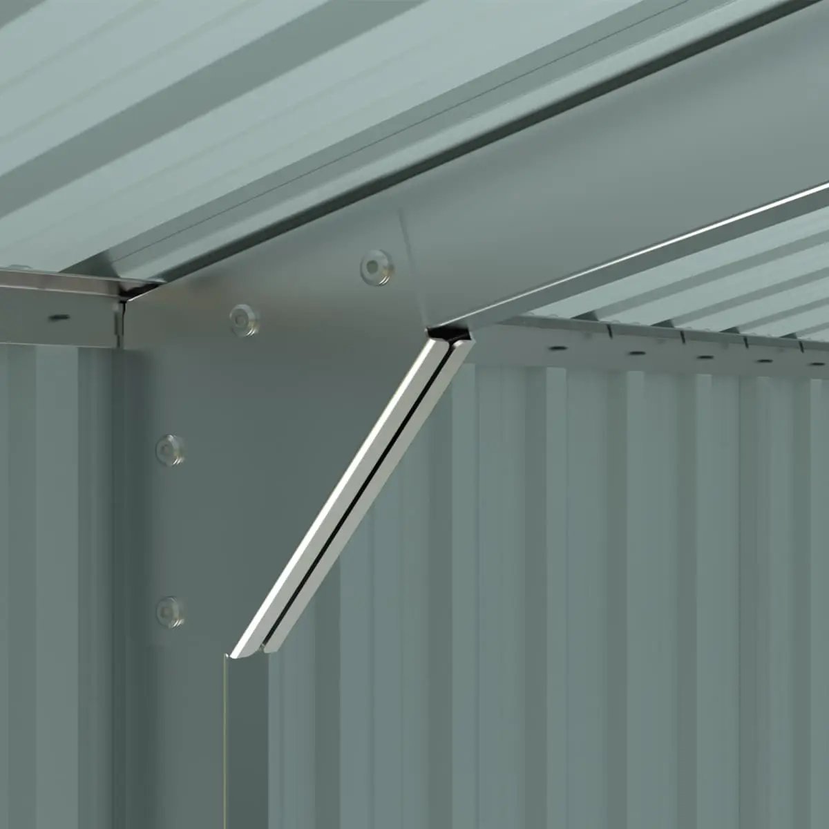 13'x20' Plus Upgraded Metal Shed w/ Double Front Doors & Side Entry Door by Chery Industrial