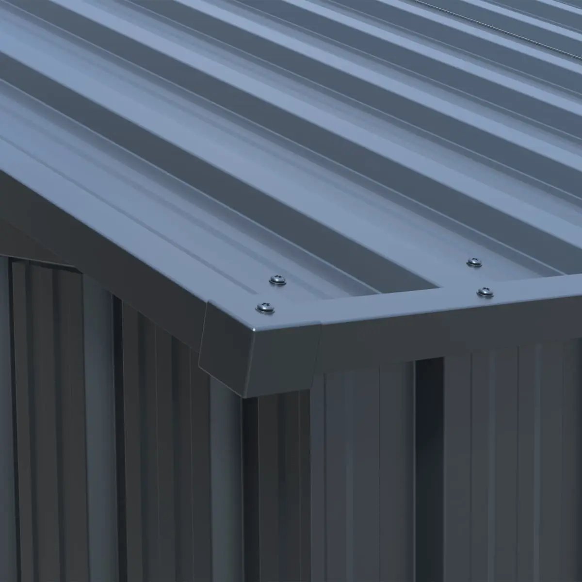 10'x20' Plus Upgraded Metal Shed with Double Front Doors & Side Entry Door by Chery Industrial
