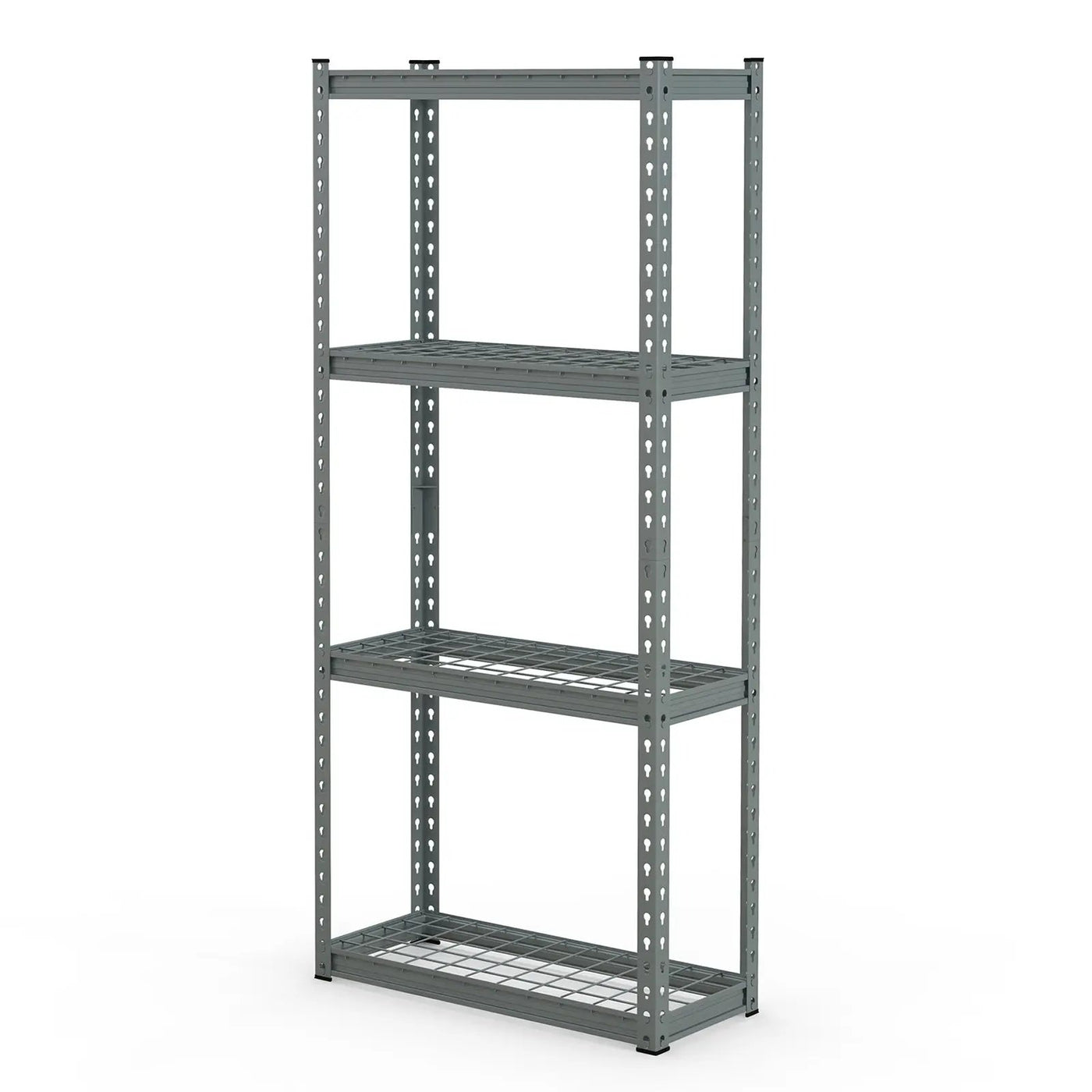 4-Tier Metal Shelving Unit with Anti-slip Foot Pad and Anti-tipping Device by DirectDeals