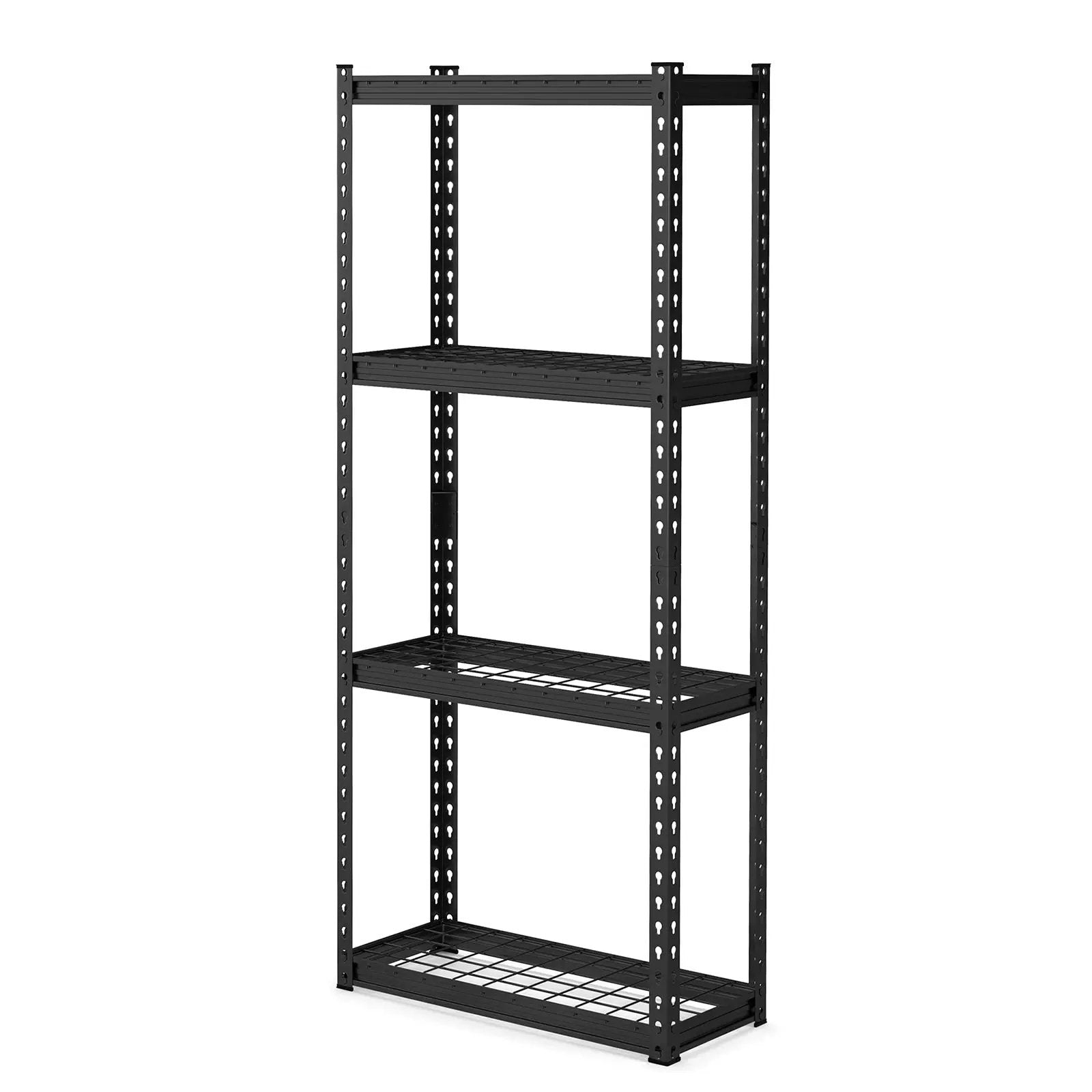 4-Tier Metal Shelving Unit with Anti-slip Foot Pad and Anti-tipping Device by DirectDeals