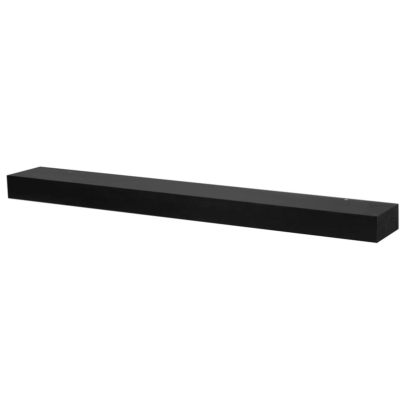 Smooth Solid Floating Timber Fireplace Mantel Shelf by Dogberrycollections