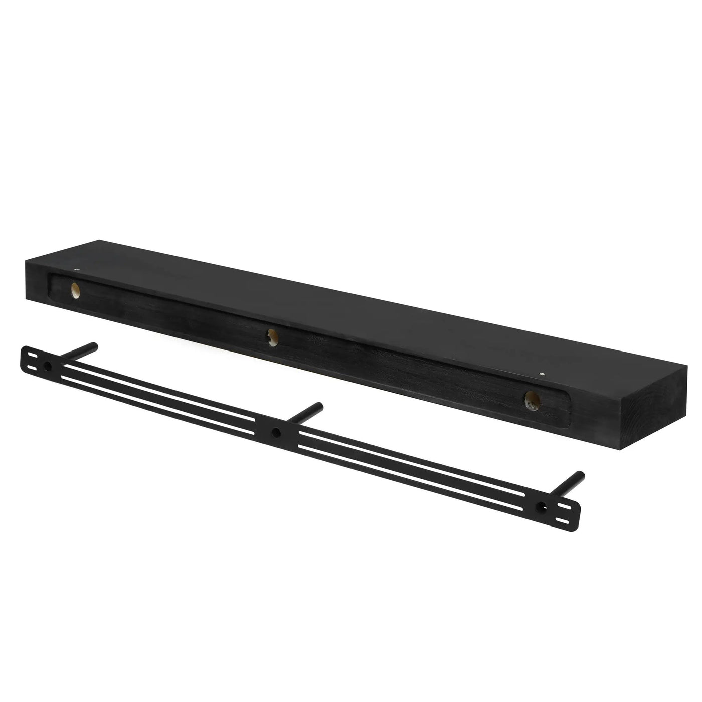 Smooth Solid Floating Timber Fireplace Mantel Shelf by Dogberrycollections