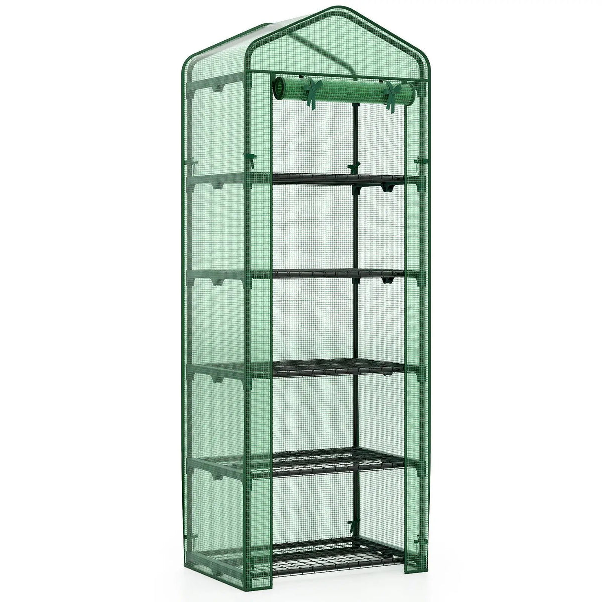 Mini Greenhouse Portable Plant Grow House with 5 Tier Shelves by DirectDeals