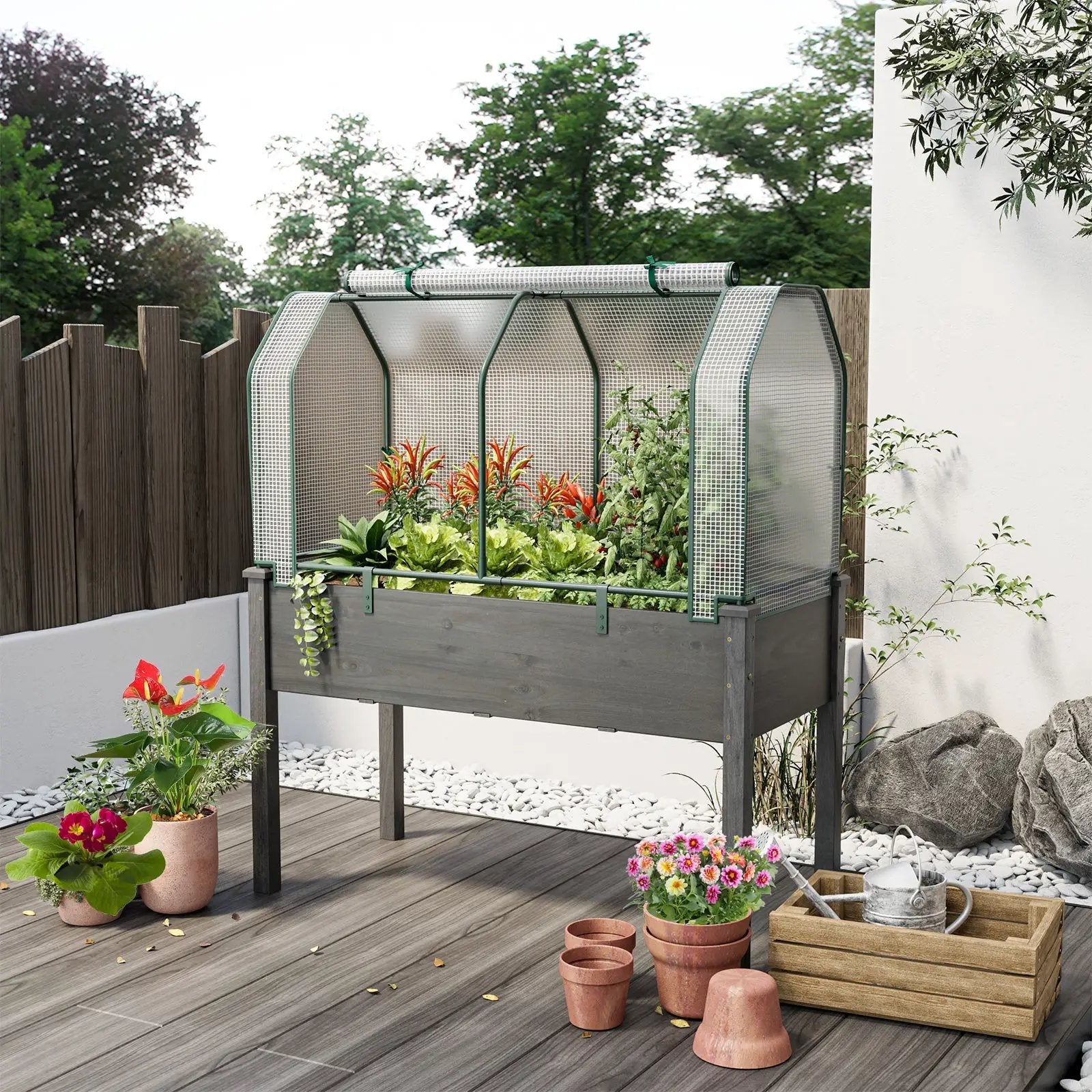 47.5 x 21.5 x 24 Inch Mini Greenhouse with Roll-up Zipper Door by DirectDeals